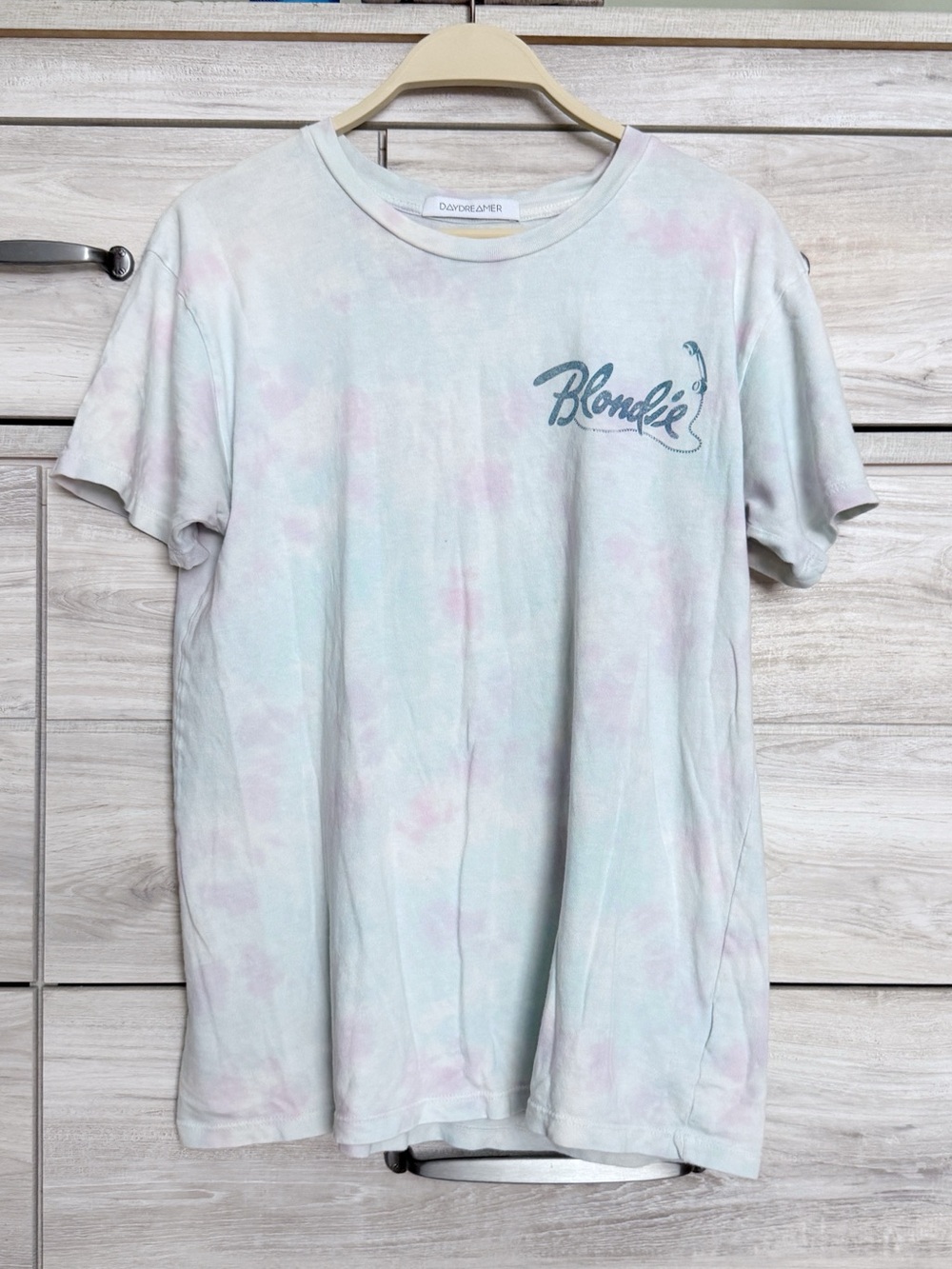 Daydreamer Blondie “Call Me” Tie Dye Oversized Tee Size Small